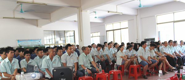 2015年8月25，興順公司管理升級誓師大會召開