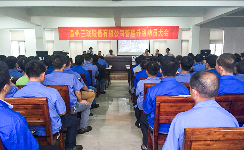 熱烈祝賀2015年9月溫州三聯(lián)鍛造有限公司管理升級正式啟動！